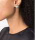 18kt rose gold diamond malachite Princess Flower earrings